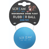 Scream Rubber Ball Blue