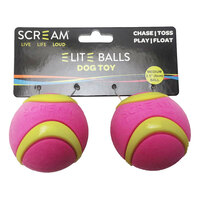 Elite Balls Pink & Green 6.5cm (2 Pack)