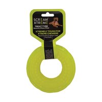 Scream Xtreme Dog Chew Tyre Medium Green