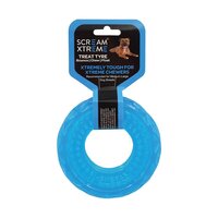 Scream Xtreme Dog Chew Tyre Medium Blue