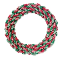 Dog Toy Christmas Wreath Rope Large