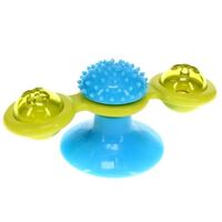 Prestige Scream Spinning Windmill Cat Toy Blue and Green