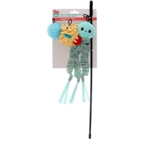 Kitty Play 3-in-1 INTERCHANGABLE CAT TEASER WAND UNDER THE SEA 46cm (Pole), 80cm (Dangle)