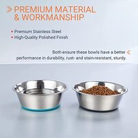 Non Skid Stainless Steel Bowl 340ml