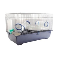 Rat Cage 2 Level with Tubes Small