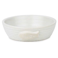 Cattitude Bowl Pottery Fish White