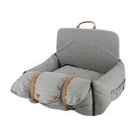 Barkley & Bella Dog Car Seat Grey