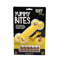 Ruff Yummy Bites Dog Bone Yellow