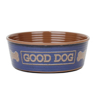 Barkley & Bella Good Dog Bowl Indigo