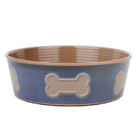 Barkley & Bella Bone Bowl Indigo Large