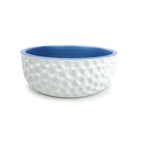Barkley & Bella Dog Bowl Dimple Blue Medium