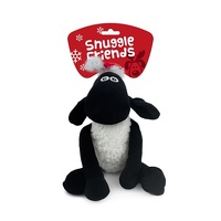 Xmas Snuggle Sheep with Santa Hat Dog  Toy