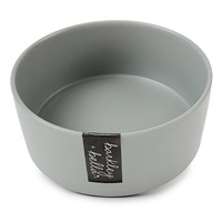 AllPet Ceramic Zen 1800ml Grey Dog Bowl 8 x 21 x 21cm