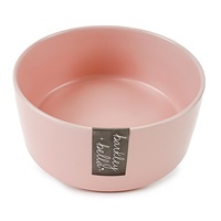 AllPet Ceramic Zen 850ml Pink Dog Bowl 7 x 15.5 x 15.5cm
