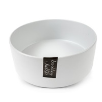 AllPet Ceramic Zen 1800ml White Dog Bowl 8 x 21 x 21cm