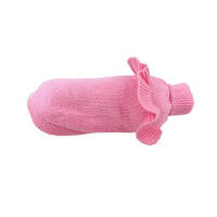 Huskimo Dog Jumper Frill Knit Bubblegum 22cm