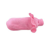Huskimo Dog Jumper Frill Knit Bubblegum 52.5cm
