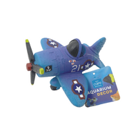 AquaCare Aeroplane Aquarium Ornament 12cm