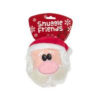 Snuggle Friends Dog Toy Xmas Santa Ball