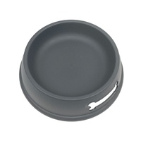 BARKLEY & BELLA DOG BOWL WHEAT STRAW MATTE CHARCOAL 255ML