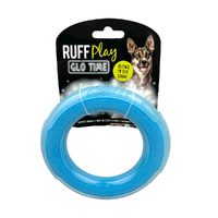 Ruff Play Glow In The Dark Ring SML Dog Toy