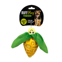 Ruff Play Squeaky Plush Corn Dog Toy