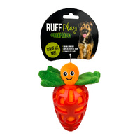 Ruff Play Speaky Plush Carrot Dog Toy