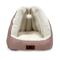 Cattitude Cat Bed Lyon Igloo Pink