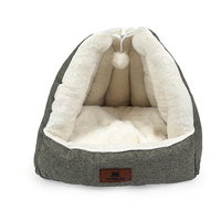 Cattitude Cat Bed Lyon Igloo Grey