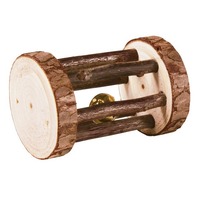 Small Animal Natural Roller Barrel With Bell 7cm