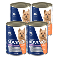 Advance Adult All Breed Wet Dog Food Chicken & Turkey 4x 400g