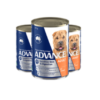 Advance Adult Wet Dog Food Sensitive Skin & Digestion 3x 410g