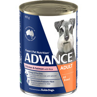 Advance Can Dog Chicken & Salmon with Rice 400g