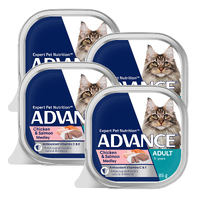 Advance Can Cat Chicken & Salmon 85g (4x Trays)