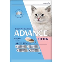 Advance Kitten Dry Cat Food Chicken with Rice 6kg
