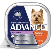 Advance Dog Food Turkey Adult 100g Can