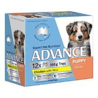 Advance Puppy All Breed Wet Dog Food Chicken with Rice 12x 100g
