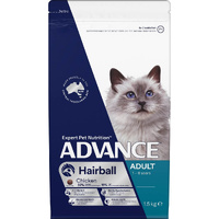 Advance Adult Hairball Control Dry Cat Food Chicken 1.5kg
