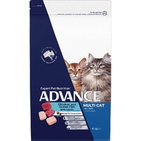 Advance Adult Dry Cat Food Multi Chicken & Ocean Fish with Rice 4kg