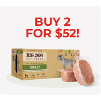 Big Dog Turkey Raw Dog Food 3kg