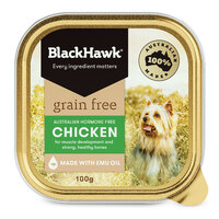 Black Hawk Grain Free Adult Chicken Dog Food Can 100g