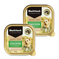 Black Hawk Grain Free Adult Chicken Dog Food Can 100g 2 Pack