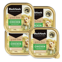Black Hawk Grain Free Adult Chicken Dog Food Can 100g 4 Pack