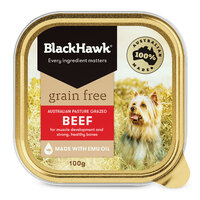 Black Hawk Grain Free Adult Beef Dog Food Can 100g