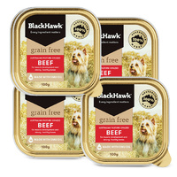 Black Hawk Can Dog Grain Free Beef 100g 4 Pack