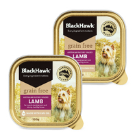 Black Hawk Grain Free Adult Lamb Dog Food Can 100g 2 Pack