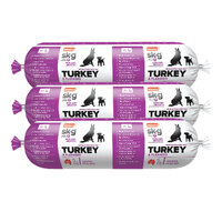 Prime100 Sk-G Turkey & Flaxseed Fresh Dog Food Roll 2kg (3 Pack)