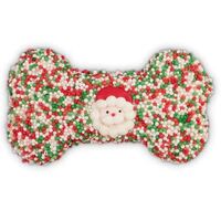 Kazoo Christmas Bone Santa Cookie with Sprinkles