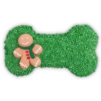 Kazoo Christmas Bone Gingerbread Cookie with Sprinkles