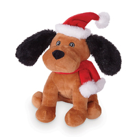 Christmas Santa Paws Puppy Toy